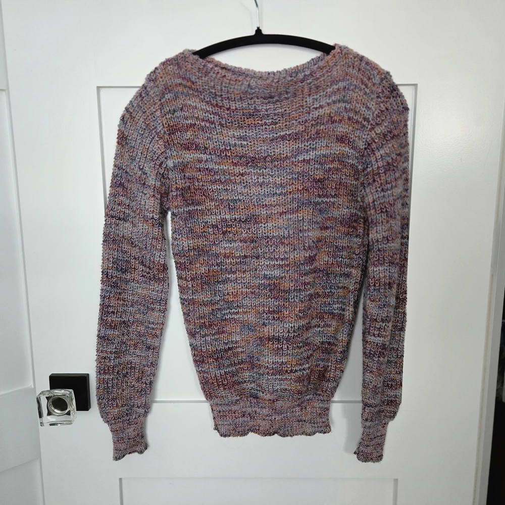 Multicolor Knit Women's Sweater- Missing Tag, Fits Like A Small